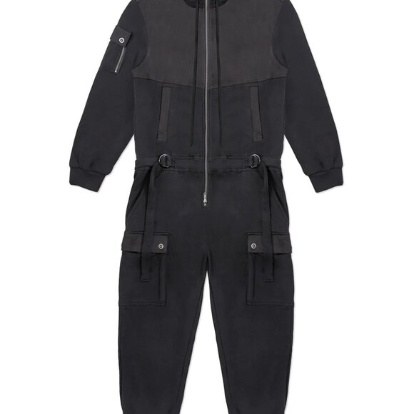 Jonny Cota Fleece Hooded Jumpsuit Long Sleeve - Cutting Edge Streetwear - EUC- S - Picture 4 of 16